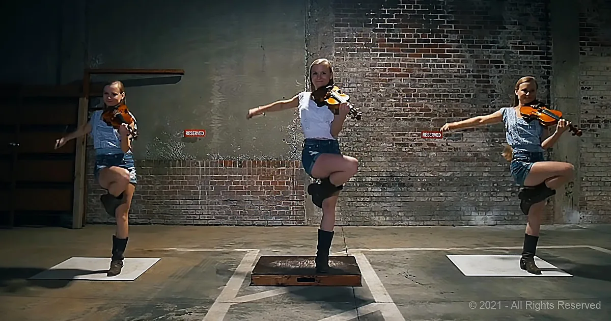 Triplets Fiddle Flawlessly and Their Dance Earns 4.3m Views