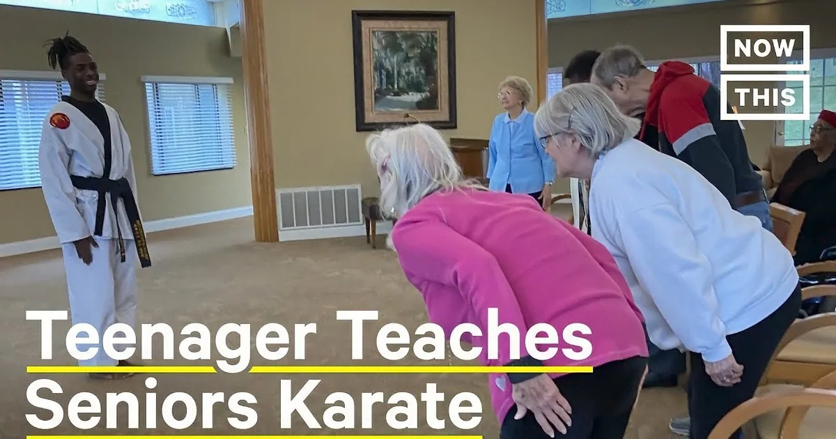 14-Year-Old Karate Kid Teaches Seniors Life-Saving Moves