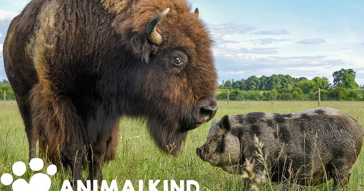 Big, Blind, 1200-Pound Bison Has so Much Love to Give