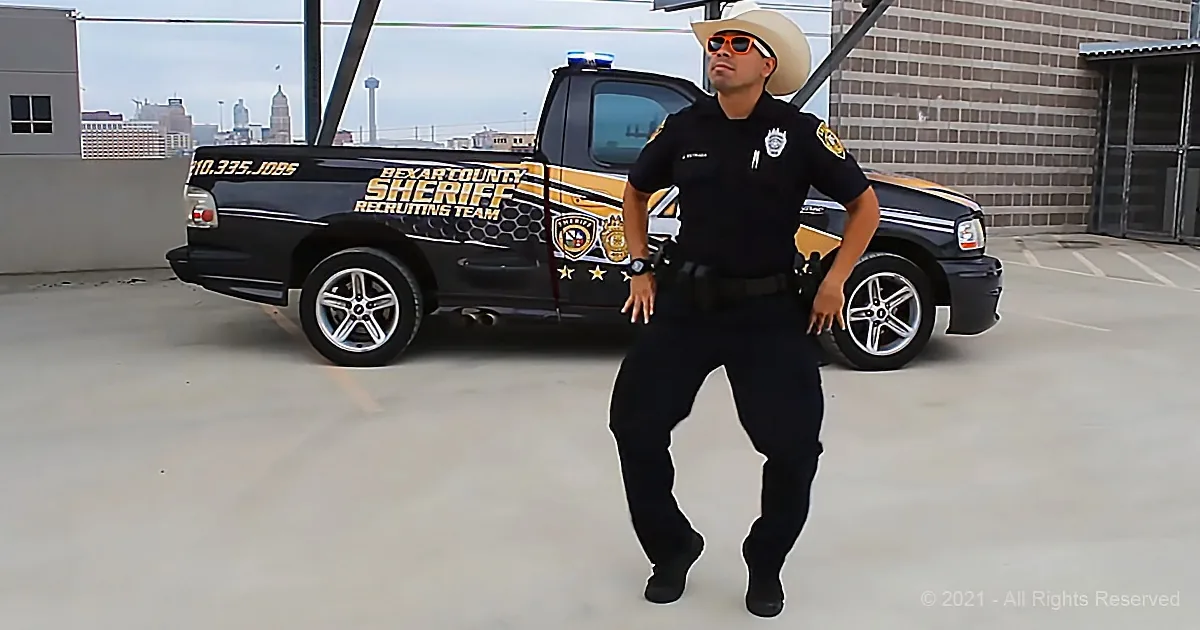 Handsome Deputy Stuns With His Fancy Footwork