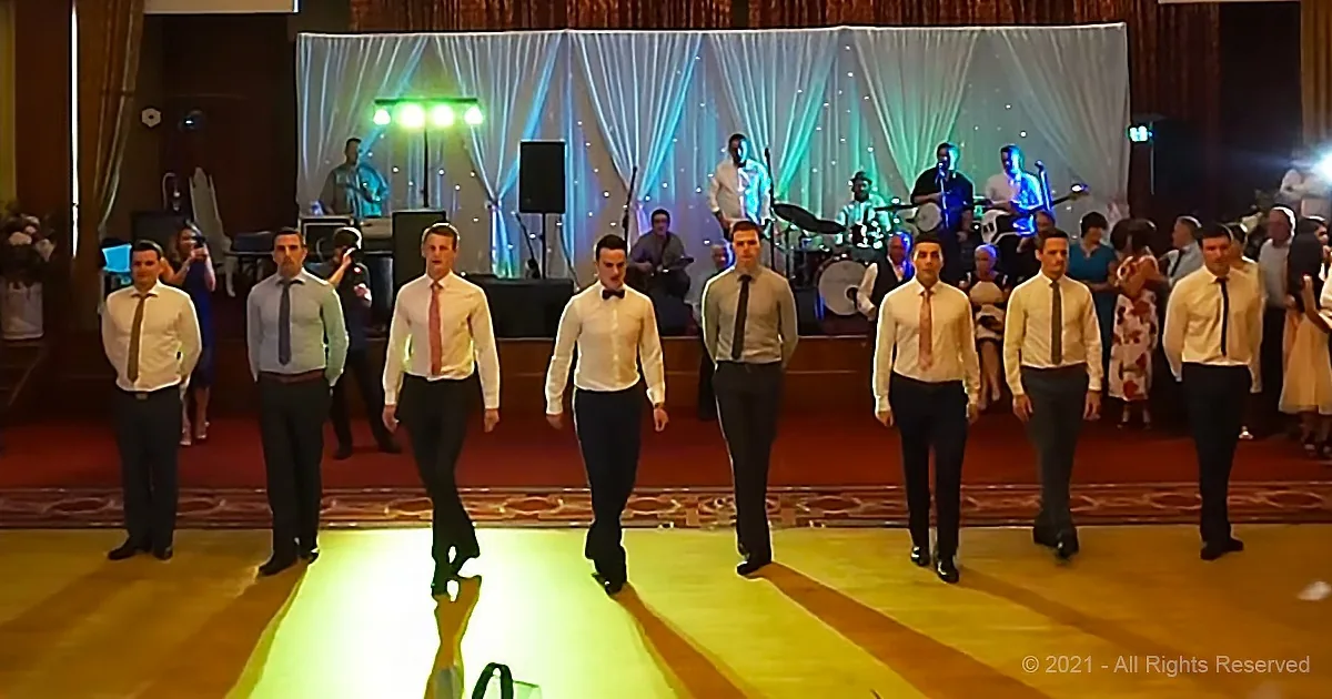 Groomsmen Amaze Wedding Guests With Traditional Irish Dance