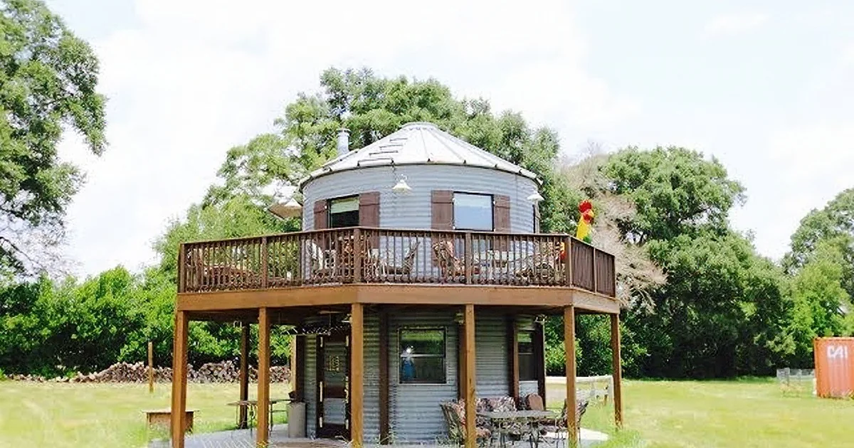 Florida Woman Transforms Grain Silo Into Stunning Tiny Home