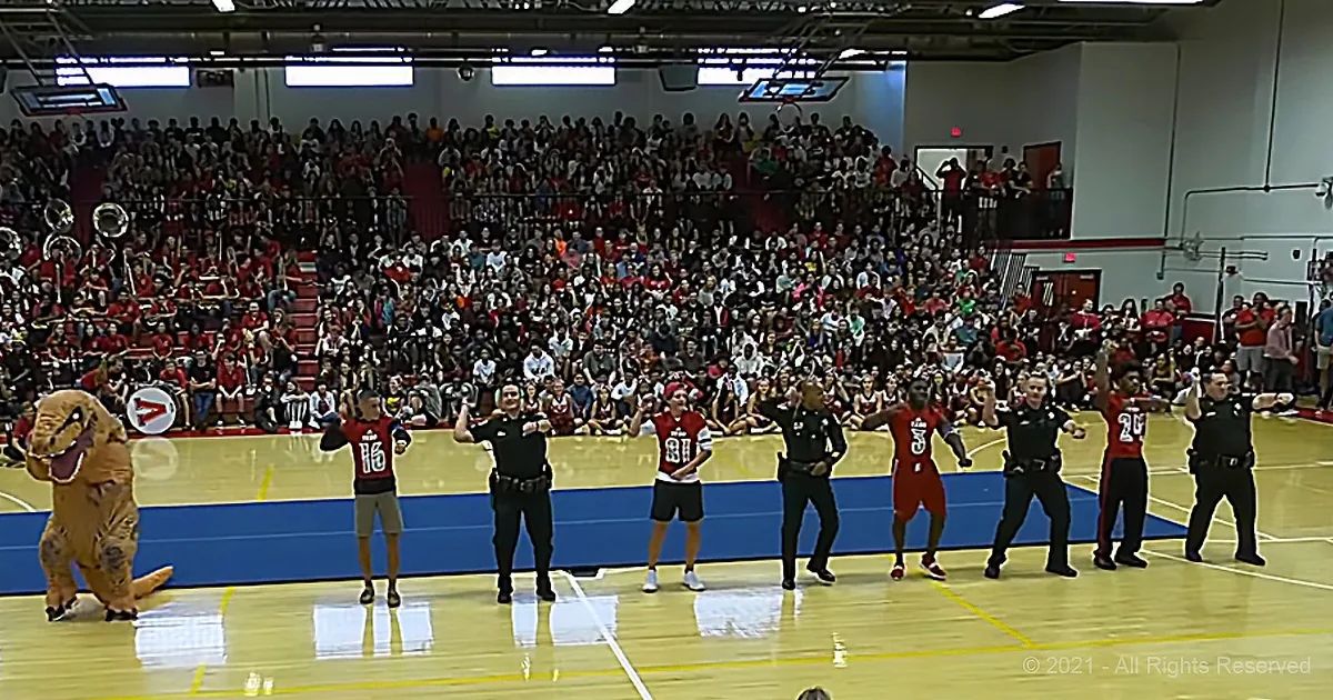 The Boys in Blue Challenge High Schooler Dancers