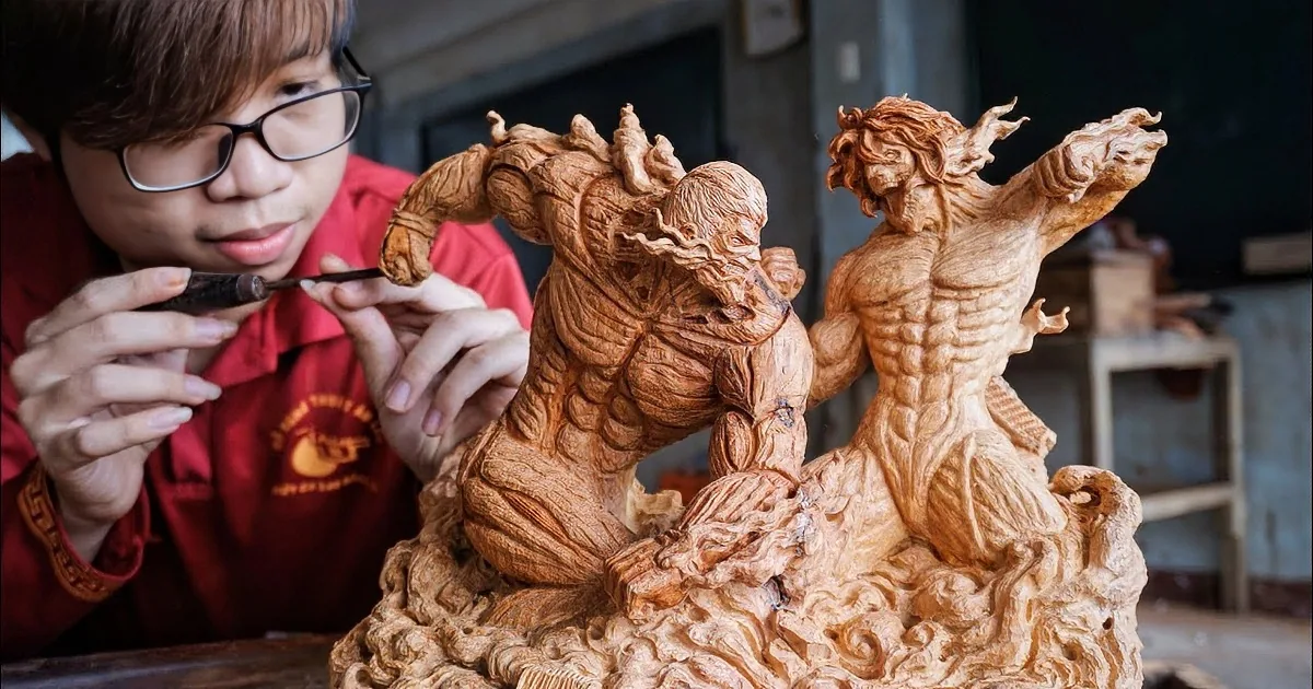 Eye-Popping Wood Carving in Seven Minutes