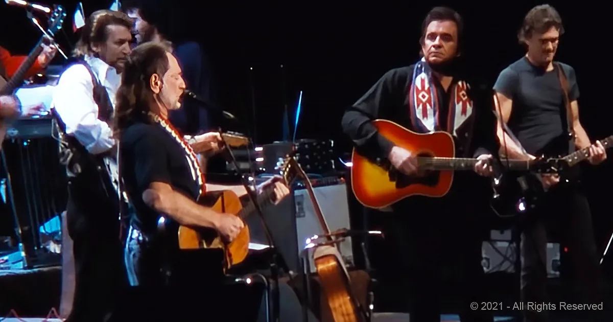 Johnny Cash and Willie Nelson Team up for 'Ghost Riders in the Sky'