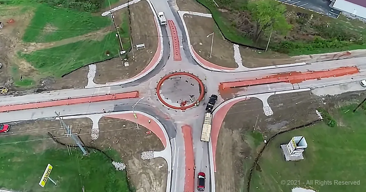 Motorists Confounded by New Roundabout