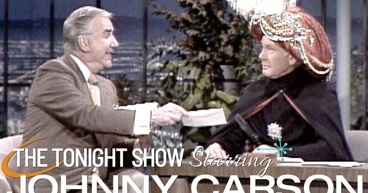 Ed McMahon and Johnny Carson Star in Classic Carnac Skit