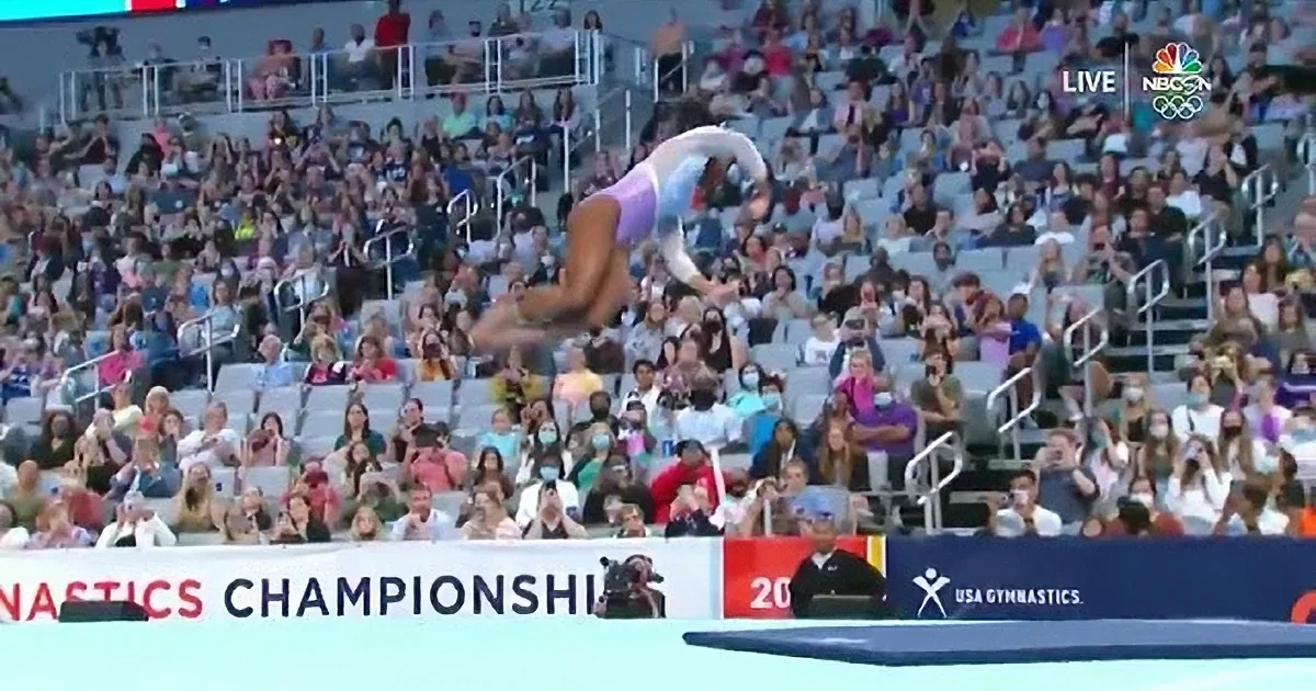 Simone Biles Defies Gravity in Extreme Slow Motion