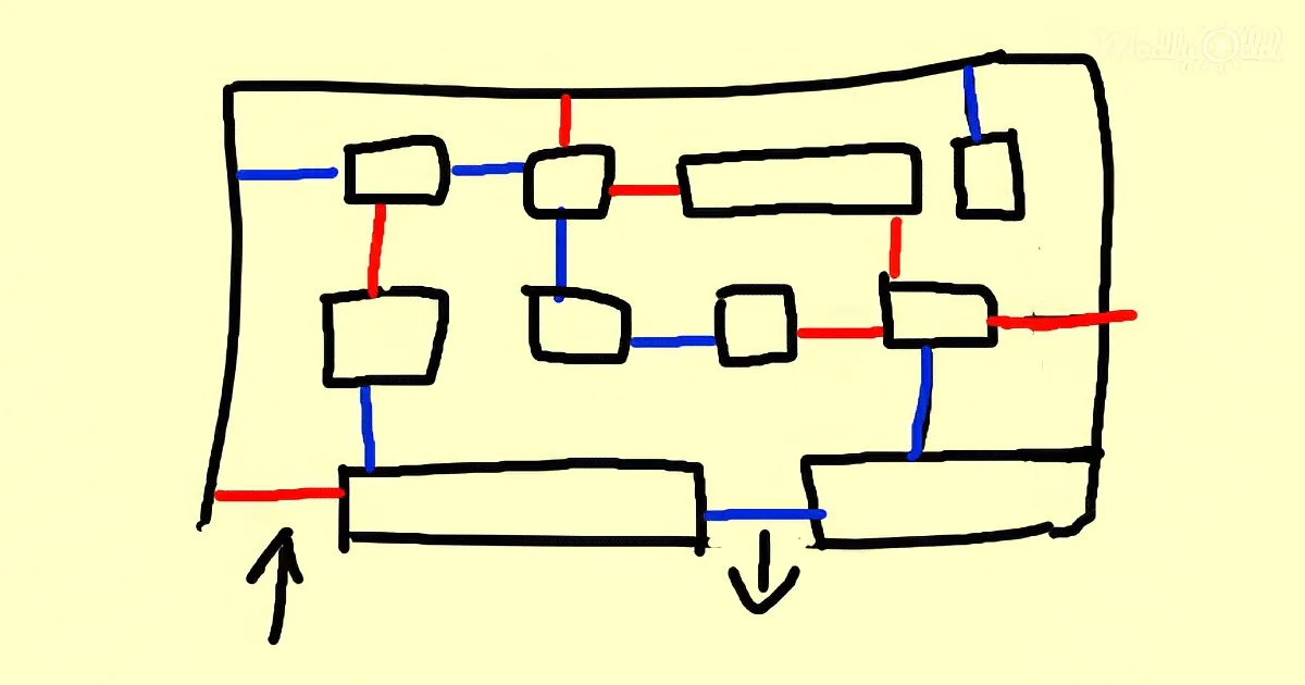 Unique and astounding colored wall maze: think outside the box