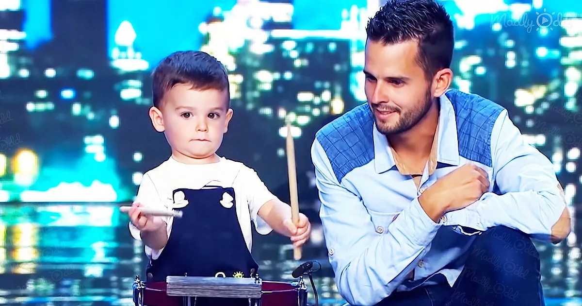 Charming Talented baby drummer delights all judges on Got Talent show
