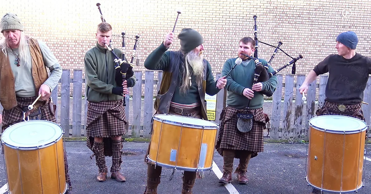 Tribal Scottish band's battle song
