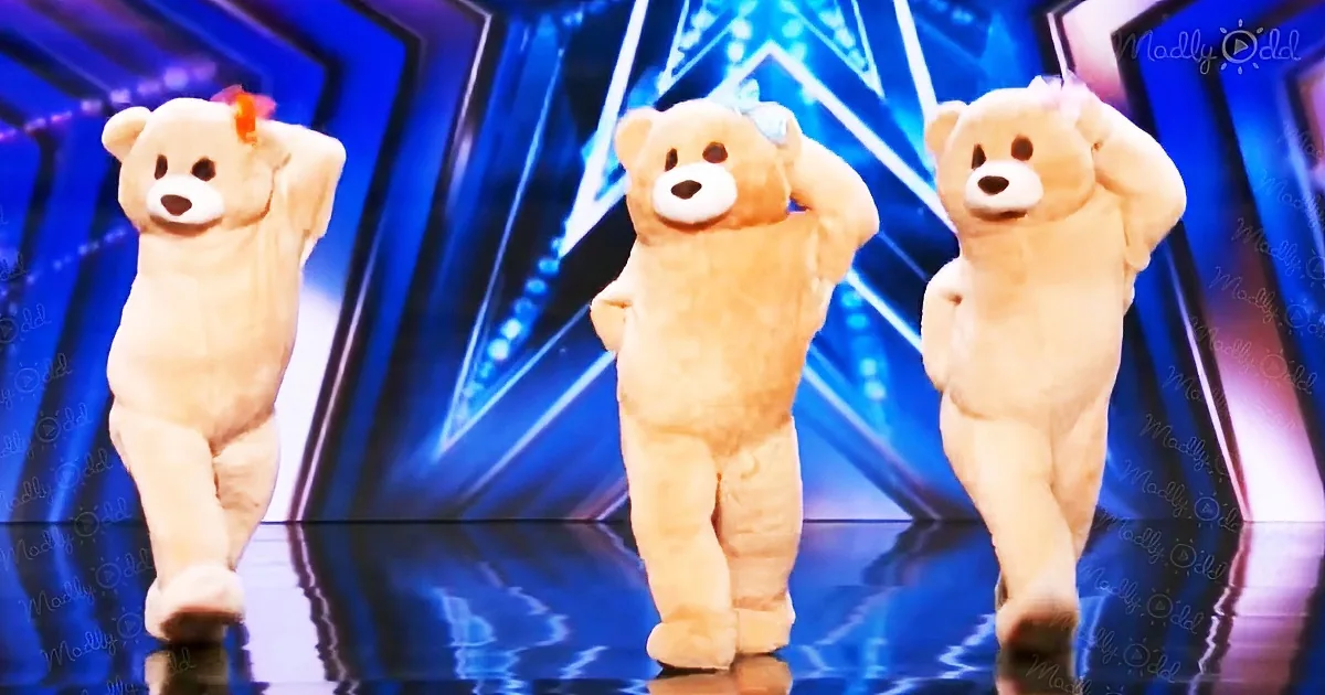 Dancing teddy bears on America's Got Talent