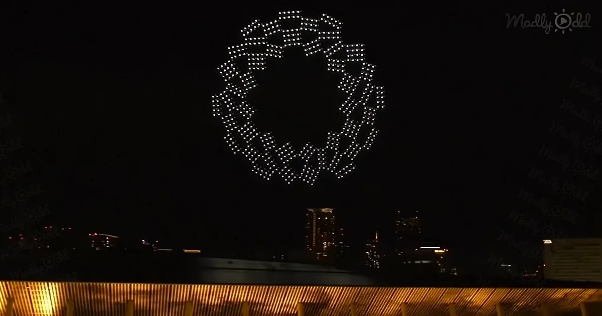 Firework and drone show-Tokyo Olympic Games