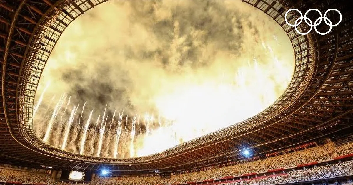 Spectacular Firework and Drone Show Kickstarts the Tokyo Olympic Games