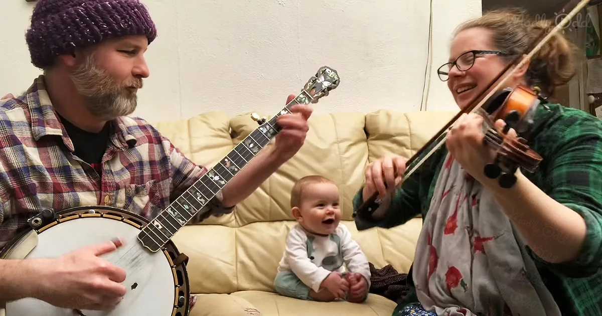 Baby Adores Original Bluegrass Song by Mom and Dad