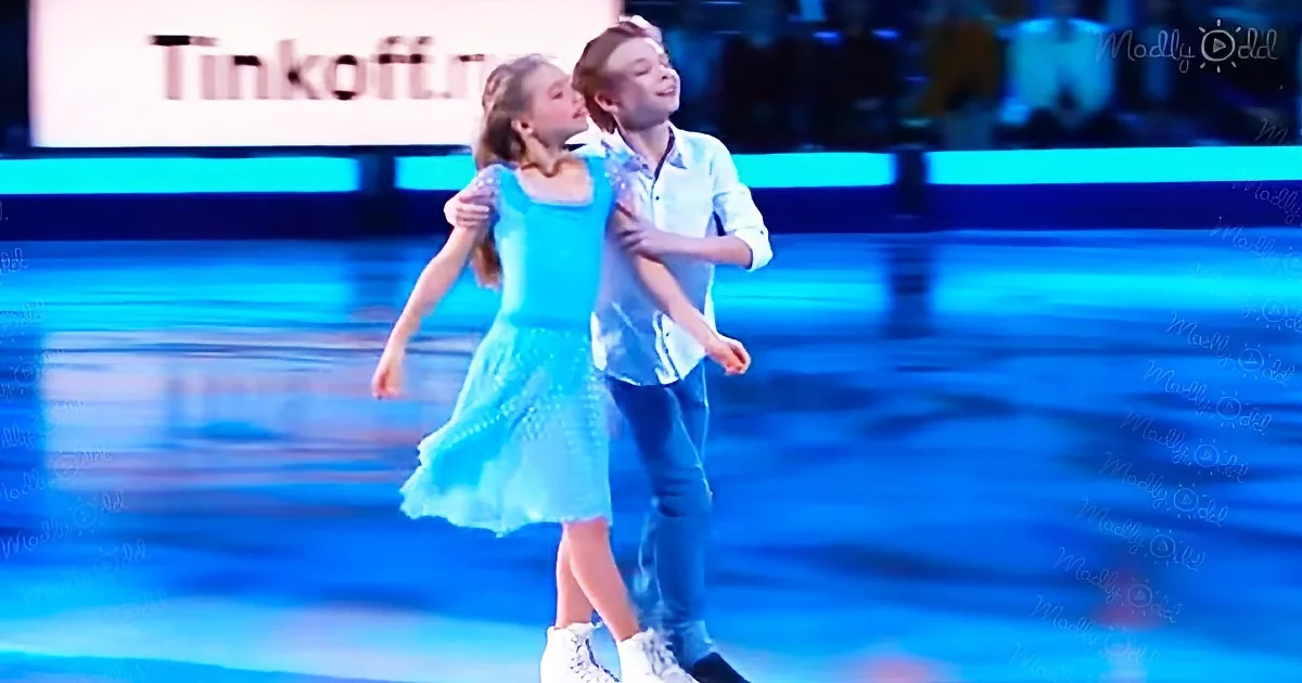 2 talented kids ice skate to ‘Hallelujah’