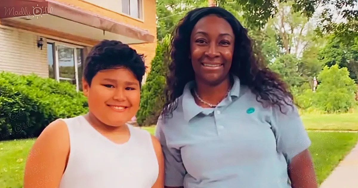 10-year-old boy brightens a driver's day