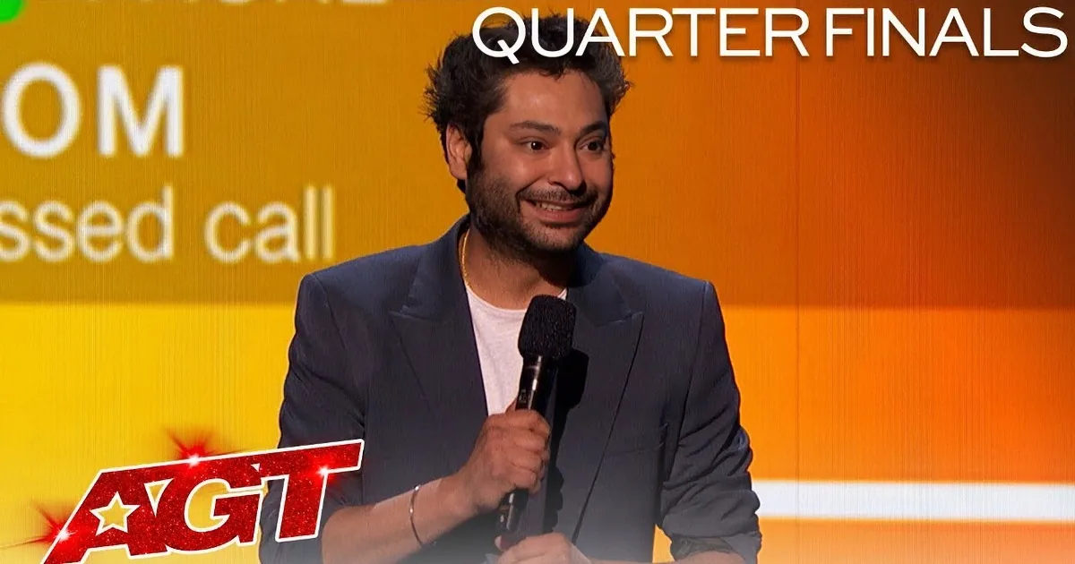 Comedian Kabir Singh Performs Hilarious Stand-up Comedy on AGT Live Show
