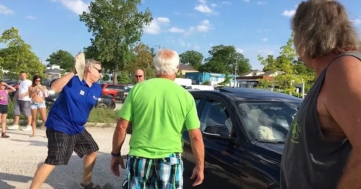 Man Sees a Poor Dog Trapped Inside a Black BMW and He's Not Having It