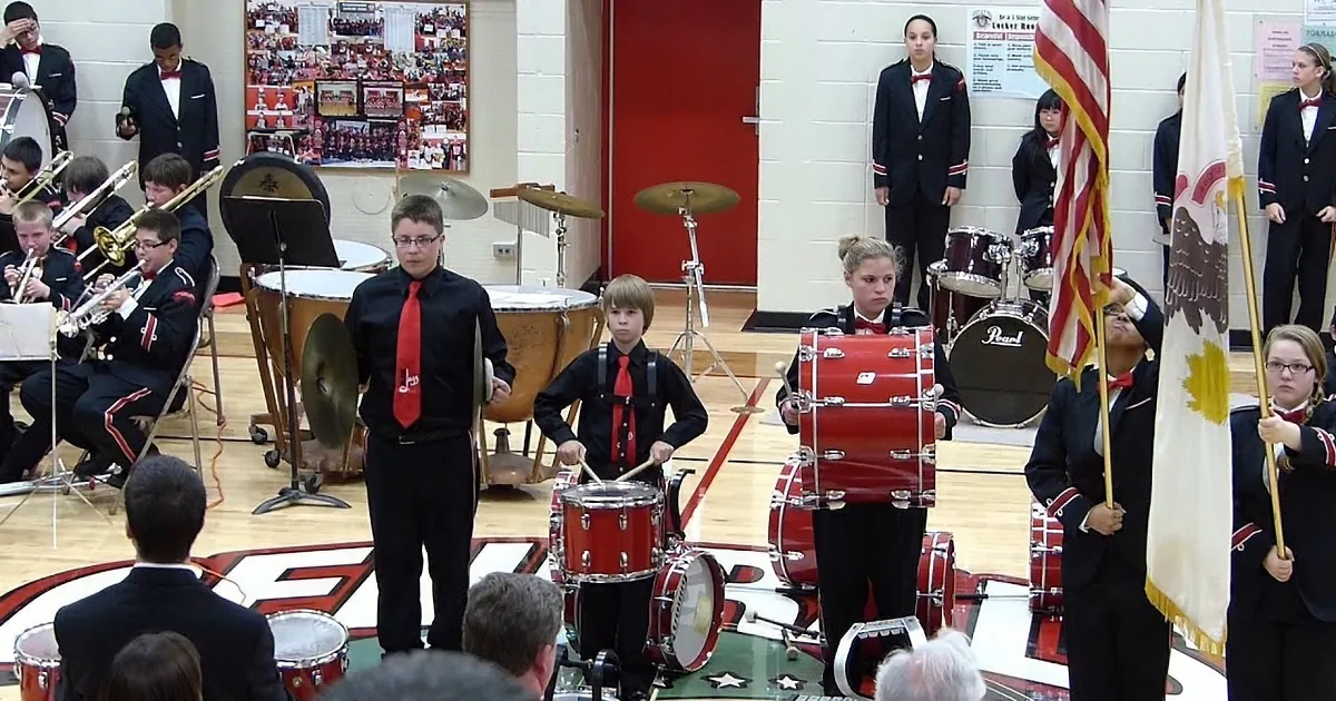 Band Boy Becomes American Hero When He Saves 'Star-Spangled Banner' From Mishap