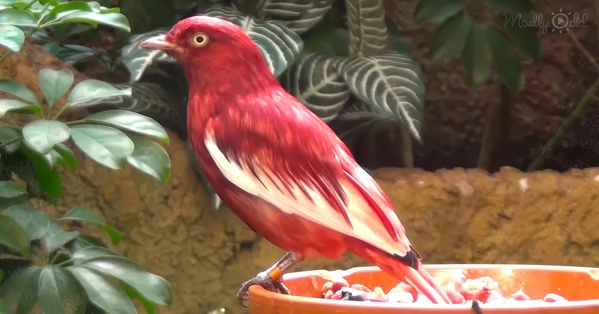 The pompadour cotinga