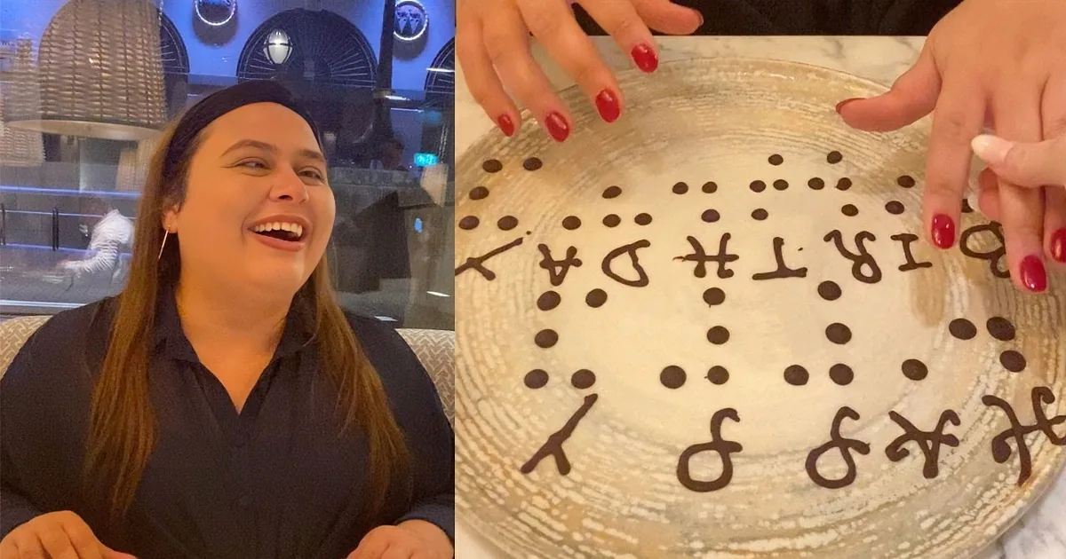 Restaurant Surprises Blind Woman Braille Birthday Cake.