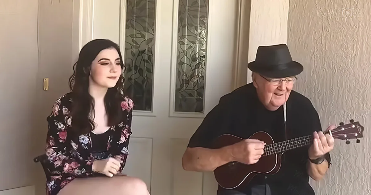 granddaughter and grandpa's version of 'Somewhere Over The Rainbow'