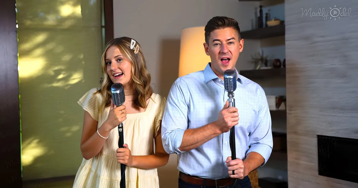 daddy-daughter singing "Stand by Me" and "My Girl"