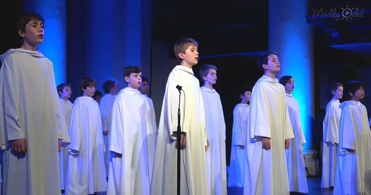 The Libera boys singing "The Angel Gabriel"