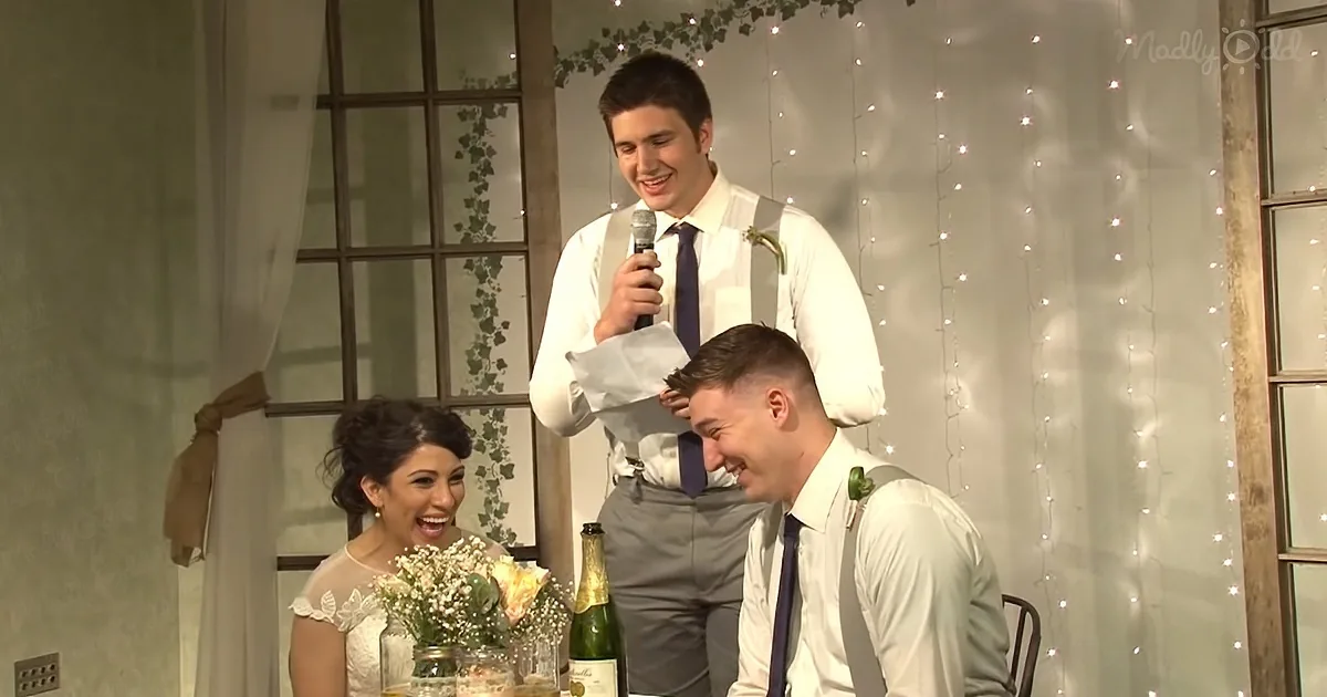Best Man Toasts and Hilariously Roasts Brother's Wedding