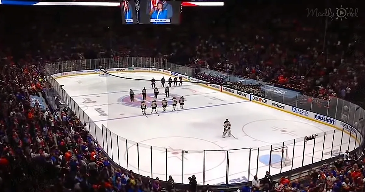 A Choir of 13,917 Hockey Fans Gives an Outstanding Performance of the Us National Anthem