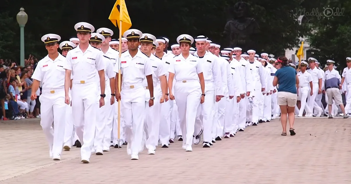 Navy Freshman Experience Moments of Joy and Sadness on Their First Day at Annapolis