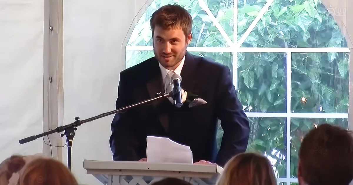 at his brother's wedding