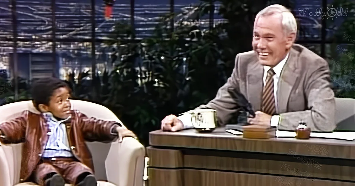 Emmanuel Lewis and Johnny Carson on 'The Tonight Show'