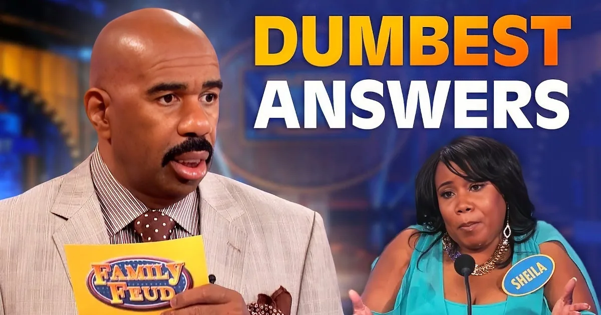 Steve Harvey Reacts to the Dumbest Answer Ever on Family Feud