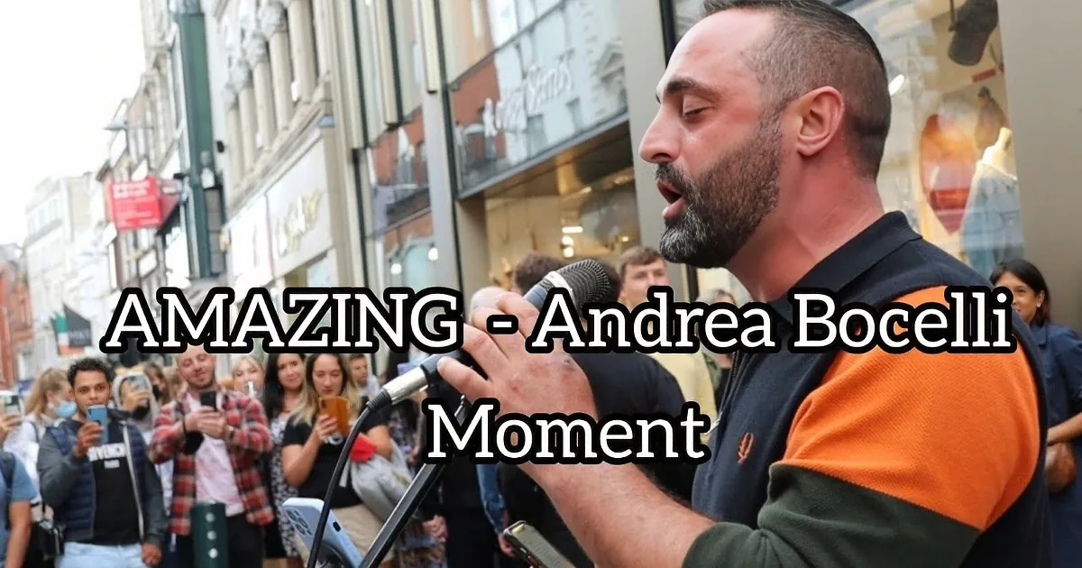 Awesome Moment When 'Ordinary' Guy Suddenly Sings in the Key of Andrea Bocelli