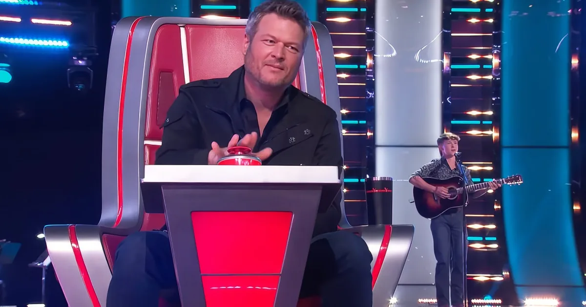 Blake Shelton and Carson Peters