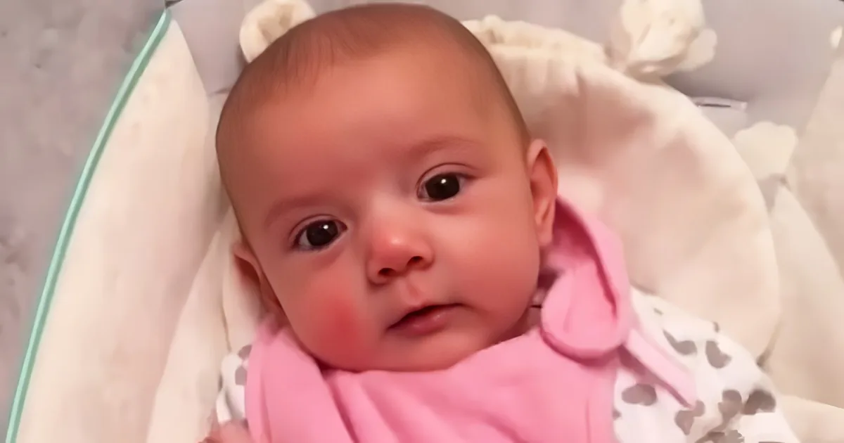 Cute 8-week-old baby