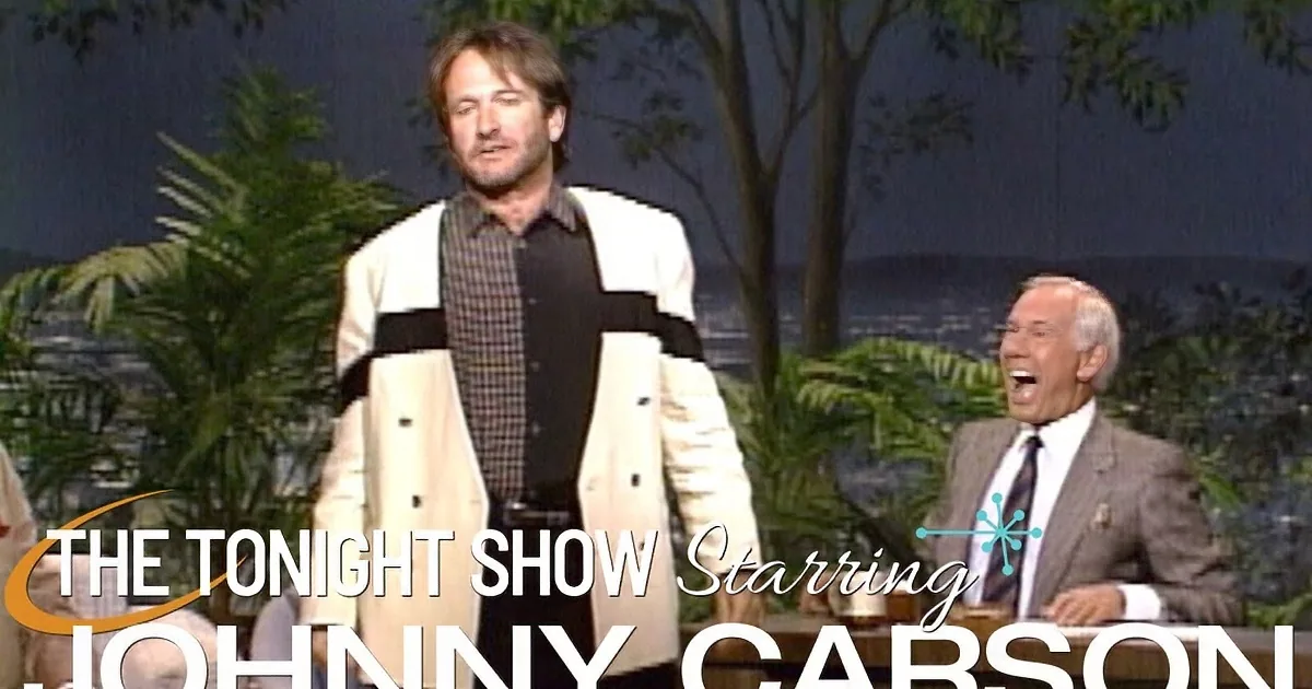 Daring Robin Williams Takes Jabs at Celebs and Politicians on Sidesplitting Johnny Carson's Episode