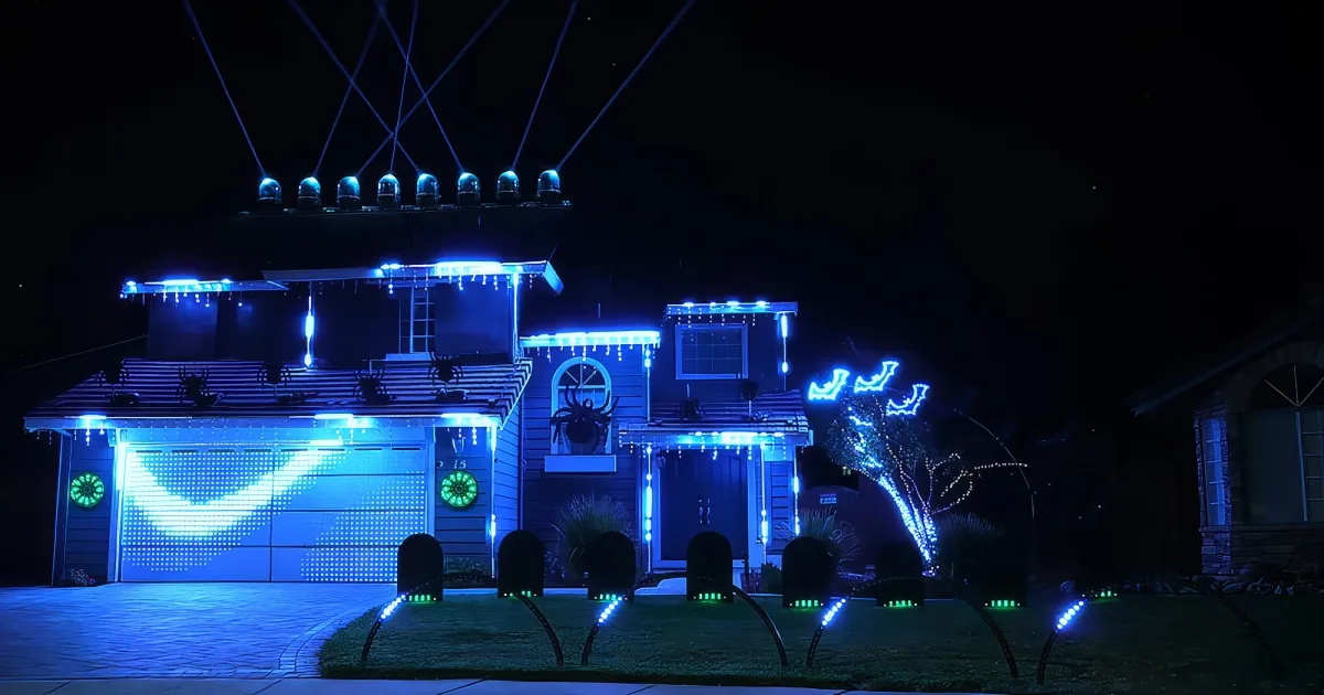 Halloween light show