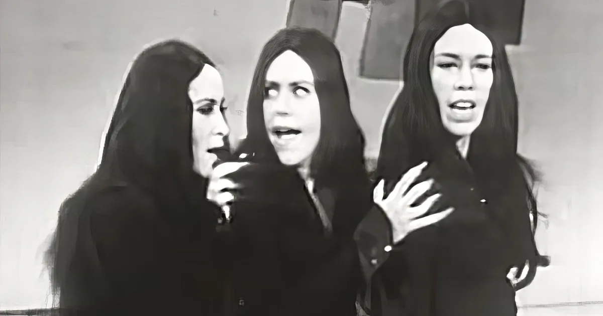 Carol Burnett dresses up as Morticia Addams