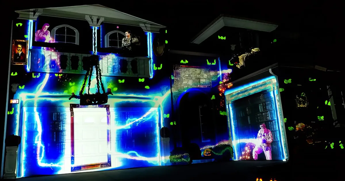 Halloween light show