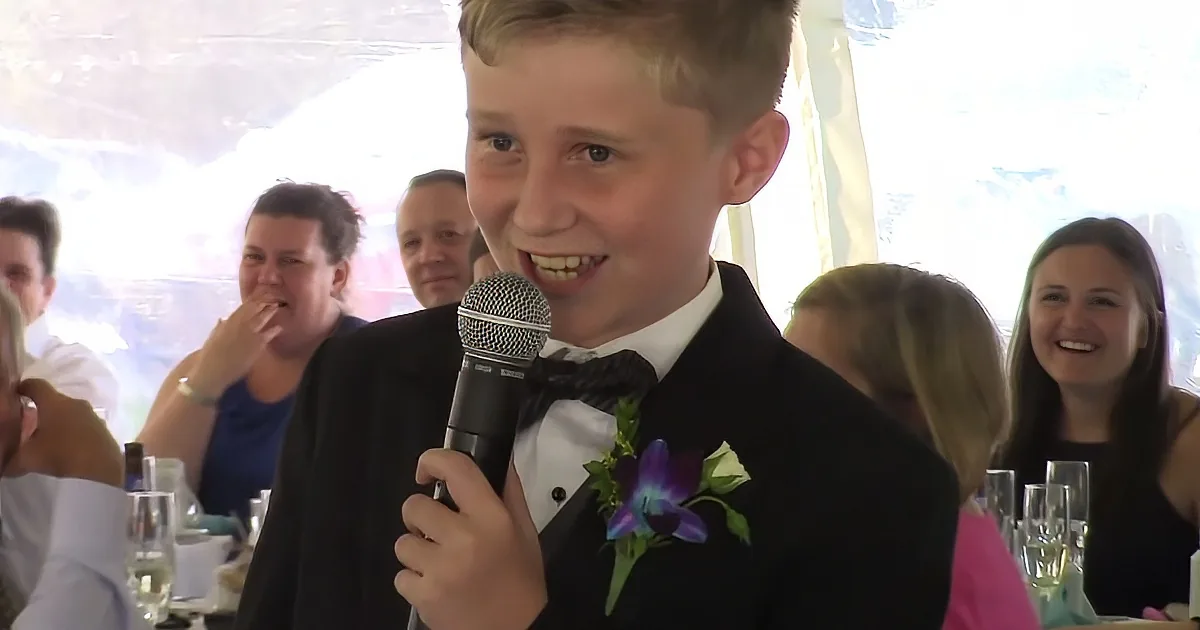 Youngest Best Man Ever Delivers Hilarious Speech at Uncle's Wedding