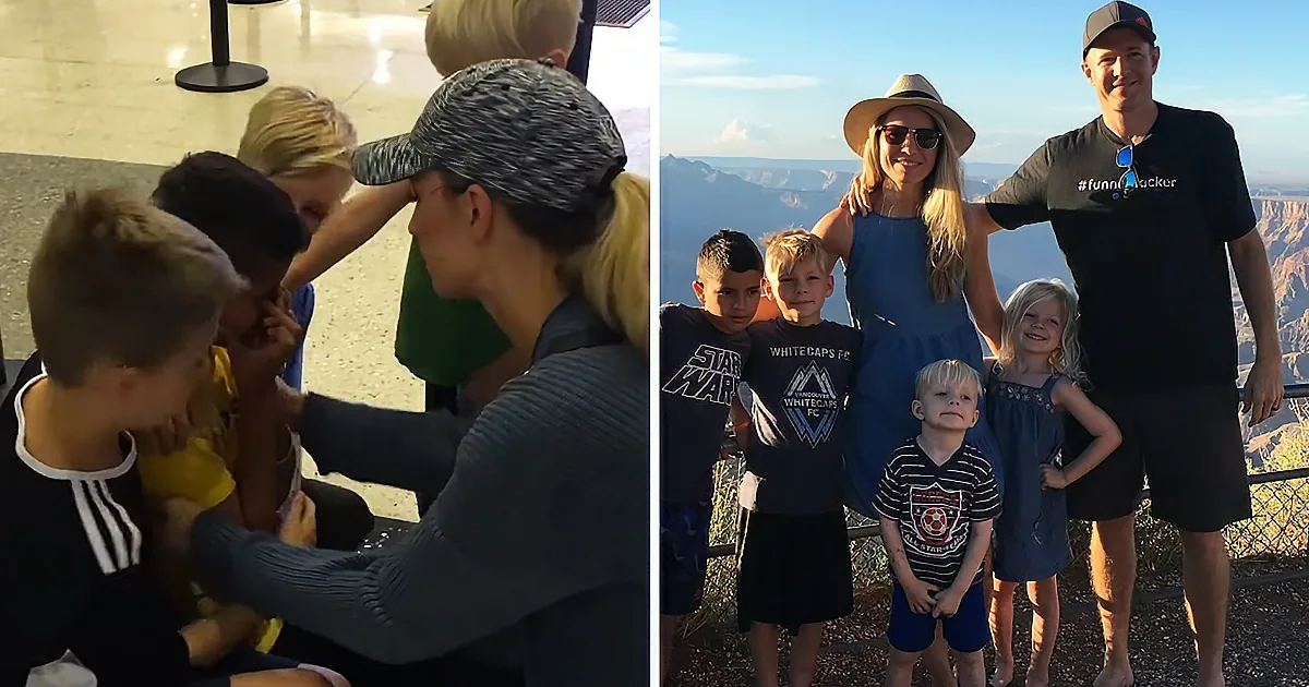 Orphaned Kid Breaks Down When U.S. Family Adopts Him in Heartwarming Moment