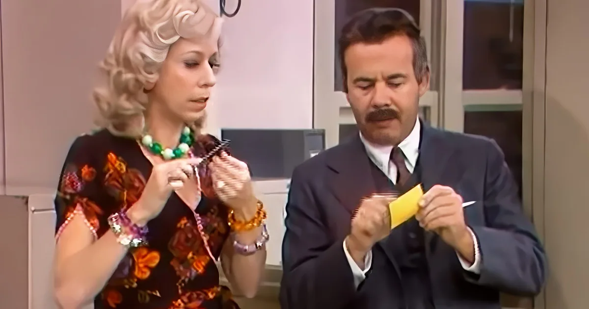Carol Burnett and Tim Conway