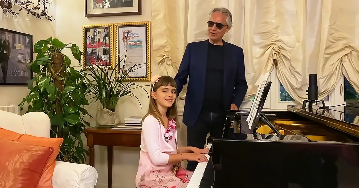 Andrea Bocelli and His Daughter Perform Heartwarming Father-Daughter Duet of Beethoven''s ''Ich Liebe Dich''