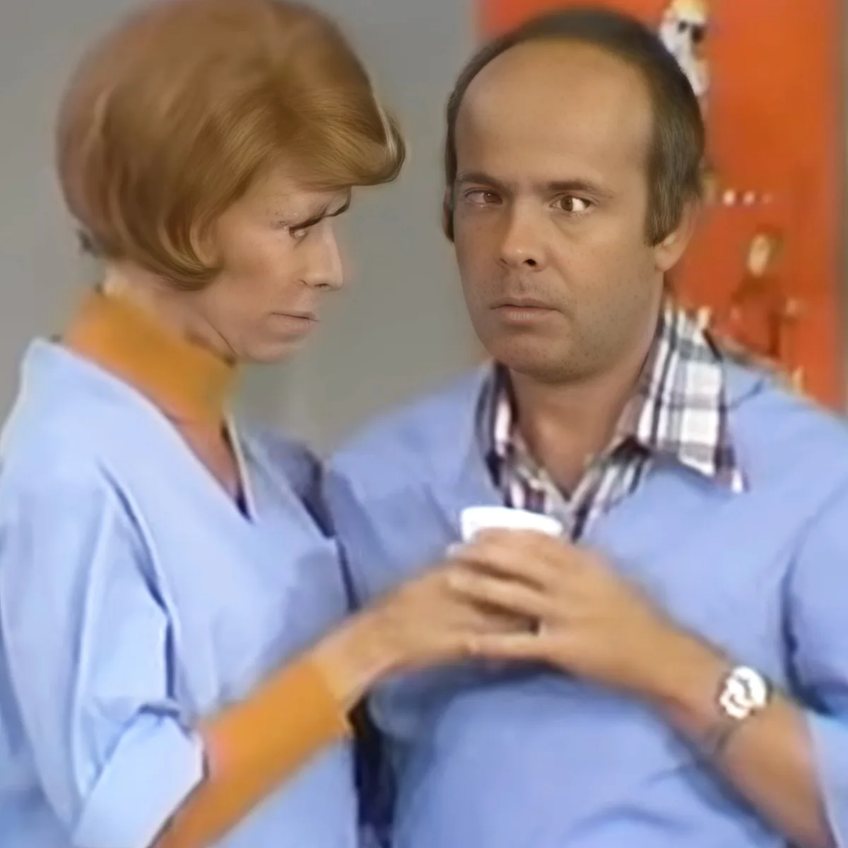 Carol Burnett and Tim Conway