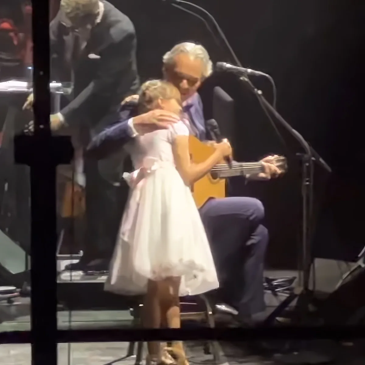 Andrea Bocelli and his daughter