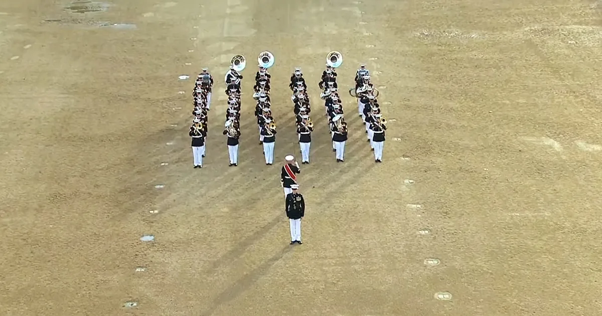 2nd Marine Division Band Gives Flawless Performance of ''The Marines Hymn''