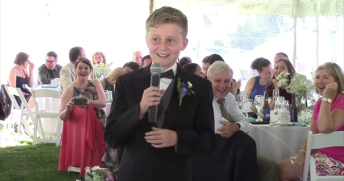 11-Year-Old Boy Gives Hilarious Best Man Speech